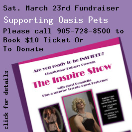 Announcing Oasis Fundraiser March 23, 2013